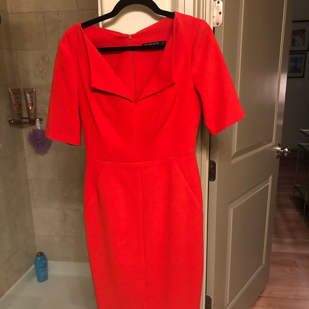 Black Halo Red dress